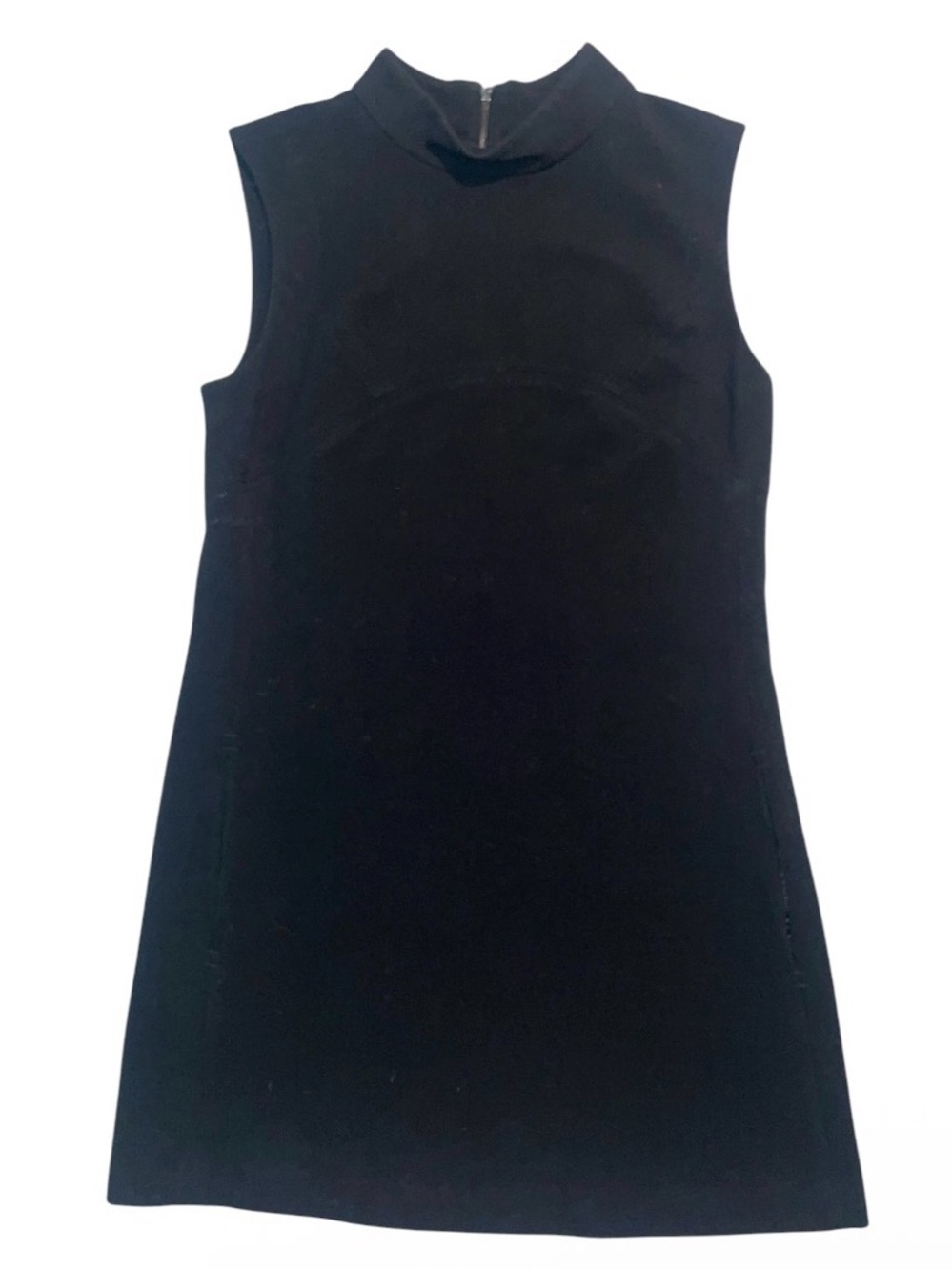 RACHEL Rachel Roy Black Sleeveless Mock-Neck Tunic